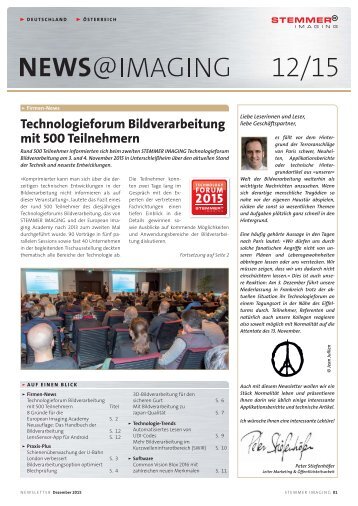 Newsletter | DE | 2015-12