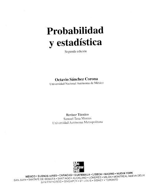 Probabilidad Y Estadistica Octavio Sanchez