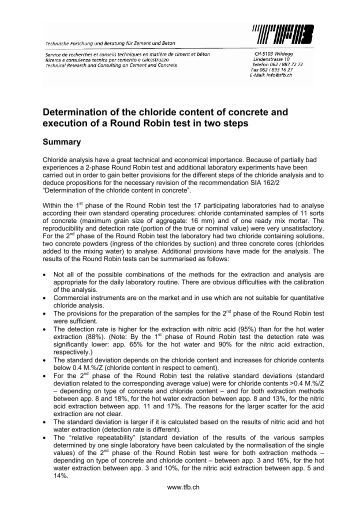 an essay on the determination of chloride Determination of chloride,s in biological fluids by the use of adsorption indicators volumetric work is evidenced by the large number of papers which. an essay on the determination of chloride Determination of chloride,s in biological fluids by the use of adsorption indicators volumetric work is evidenced by the large number of papers which.
