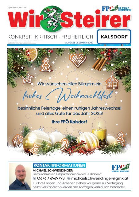 Wir Steirer - Kalsdorf -  Dezember 2022