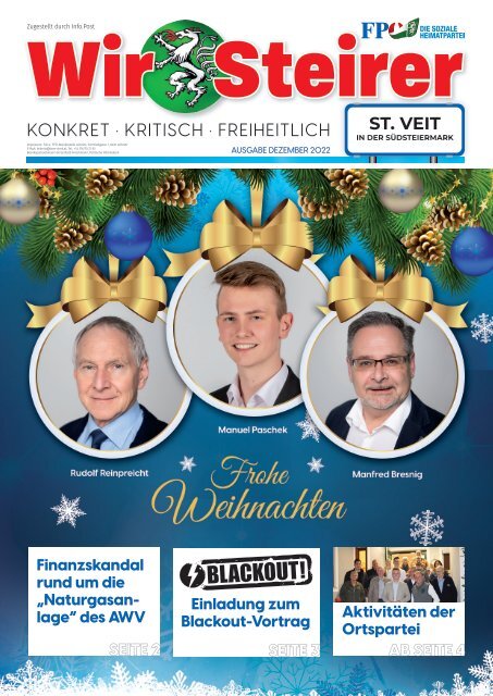 Wir Steirer - St. Veit in der Südsteiermark Dezember 2022