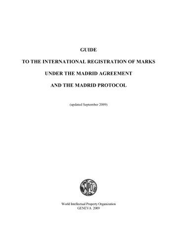 Madrid system for international registration of trademarks
