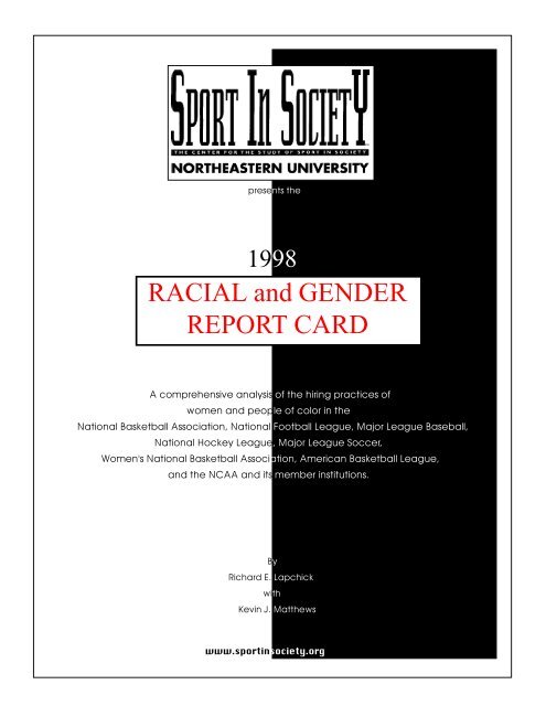 Racial And Gender Report Card Clark Science Center