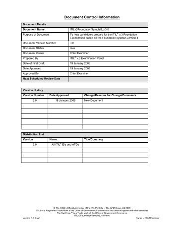 Exame itil foundation