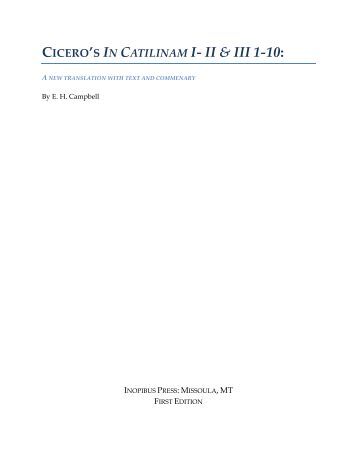cicero in verrem translation essay Component 1: question paper: translation cicero) and answer essay on rhetorical technique to the title section 5:. cicero in verrem translation essay Component 1: question paper: translation cicero) and answer essay on rhetorical technique to the title section 5:.