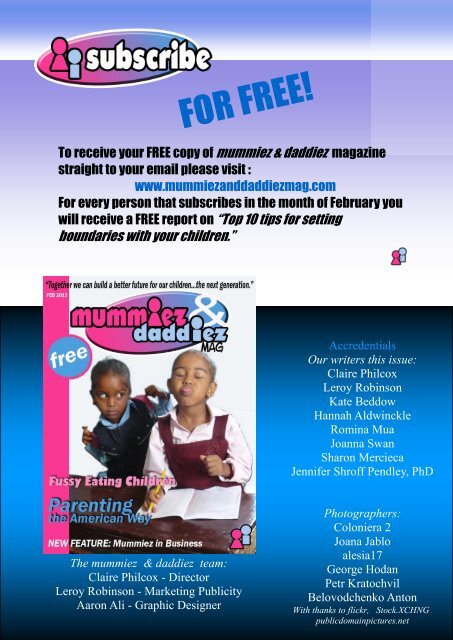 mummiez & daddiez magazine