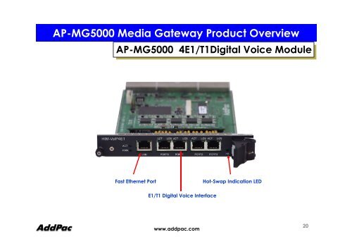 AP-MG5000 Next Generation Media Gateway