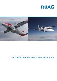 Do 228NG - Benefit from a New Generation - RUAG