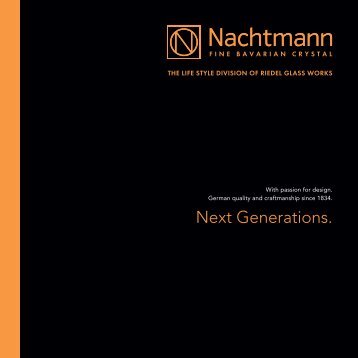 Leaflet "Next Generations of Young Designers" - Nachtmann