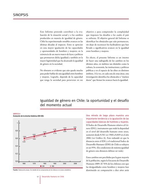 SINOPSIS Igualdad de género en Chile: la oportunidad y el desafío ...