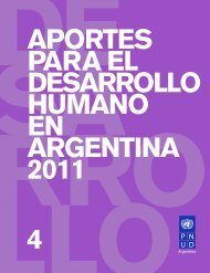 Aportes para el Desarrollo Humano en Argentina 2011