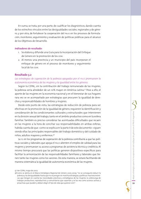 Desafíos para la igualdad de género en Argentina - Programa de ...