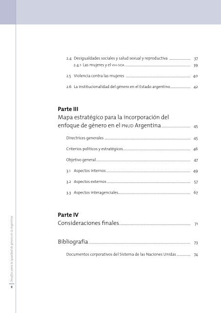 Desafíos para la igualdad de género en Argentina - Programa de ...