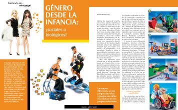 GÉNERO DESDE LA INFANCIA: - Revista FRIDA