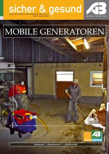 Mobile Generatoren - Sozialversicherungsanstalt der Bauern