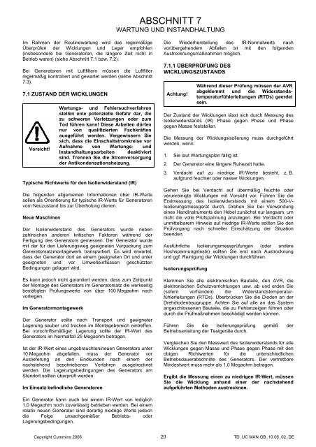 Handbuch für Montage, Wartung und Instandhaltung für ...