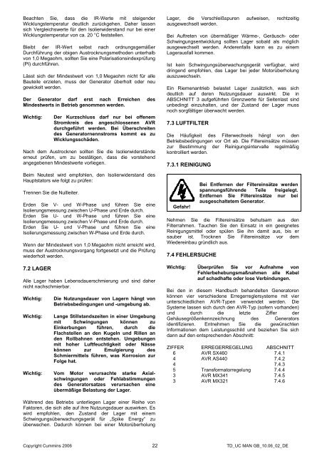 Handbuch für Montage, Wartung und Instandhaltung für ...