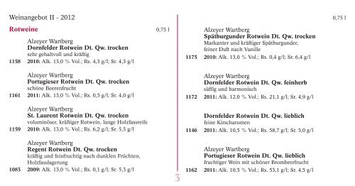 Preisliste 2012-2_Wgt. Michel_o.Preise - Weingut Schlossmühlenhof