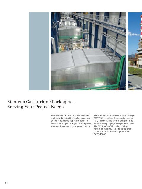Siemens Gas Turbine Package SGT5-PAC 4000F - Siemens Energy