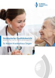 Strukturierter Qualitätsbericht St. Marien-Krankenhaus Siegen