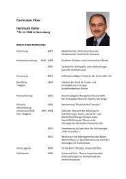 Curriculum Vitae Hartmuth Kiefer - Lukas-Krankenhaus Bünde