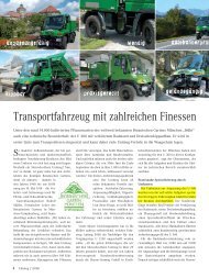 Bericht aus Unimog Magazin 2/2006 - EGGERS Fahrzeugbau GmbH