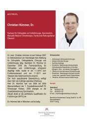 Christian Hümmer, Dr. - Benedictus Krankenhaus Tutzing