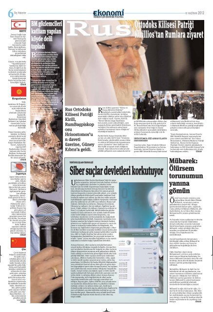 11 haziran 2012 - Ekonomi Gazetesi