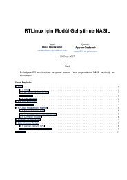 RTLinux için Modül Geli¸stirme NASIL