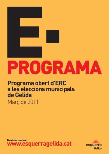 E·programa ERC Gelida - Esquerra de Gelida