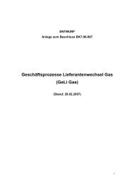 Geschäftsprozesse Lieferantenwechsel Gas (GeLi Gas) - Mitgas