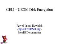 GELI – GEOM Disk Encryption