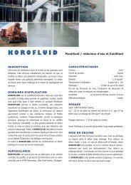 KOROFLUID Plastifiant / réducteur d'eau et fluidifiant - Korodur