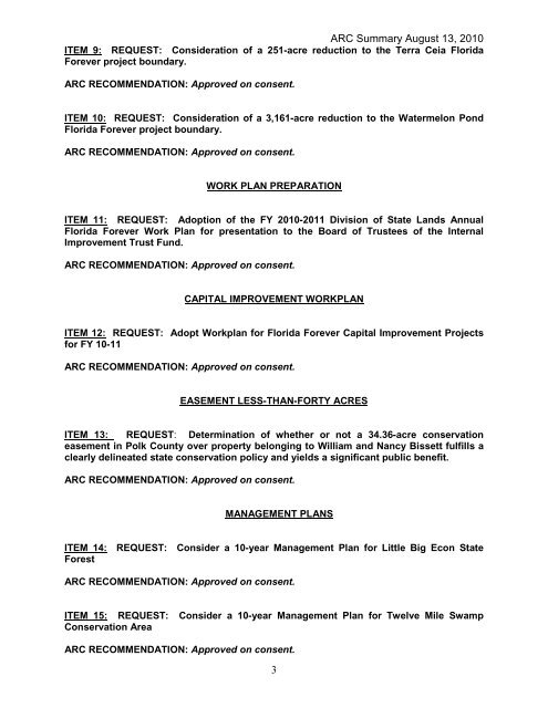 complete agenda - Florida Department of Environmental Protection