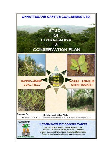 FORESTRY & WL/Final Report of CCCML FLORA - Learn Nature ...