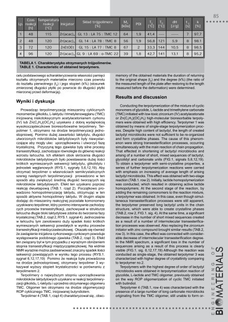 89-91 - Polskie Stowarzyszenie Biomateriałów