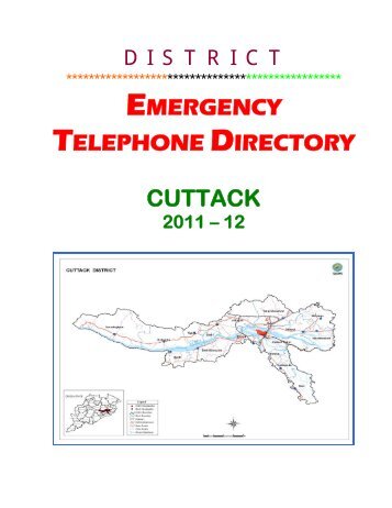 Emergency Telephone Directory of Cuttack - Cuttack District