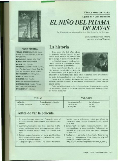 EL NINO DEL PIJAMA DE RAYAS - IFIE