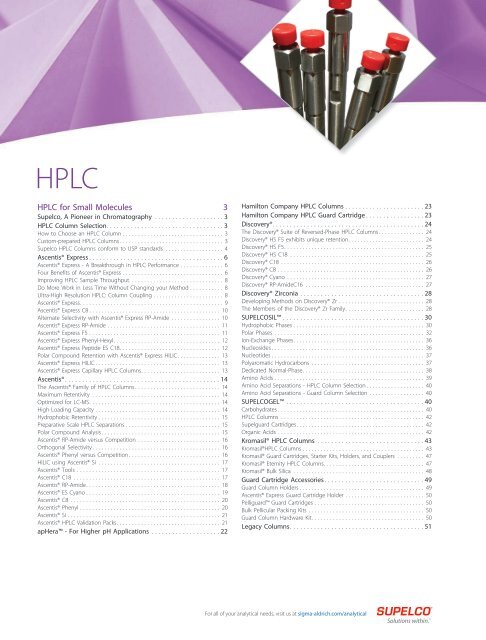 Ch 1: HPLC - Sigma-Aldrich