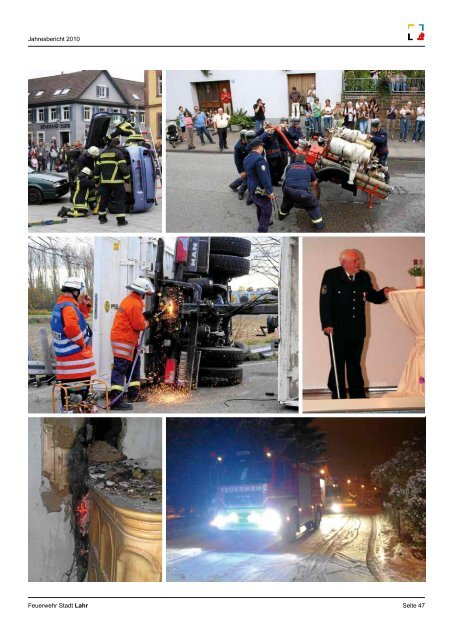 Feuerw ehr Stadt Lahr Jahresbericht 2010 -  Feuerwehr Lahr