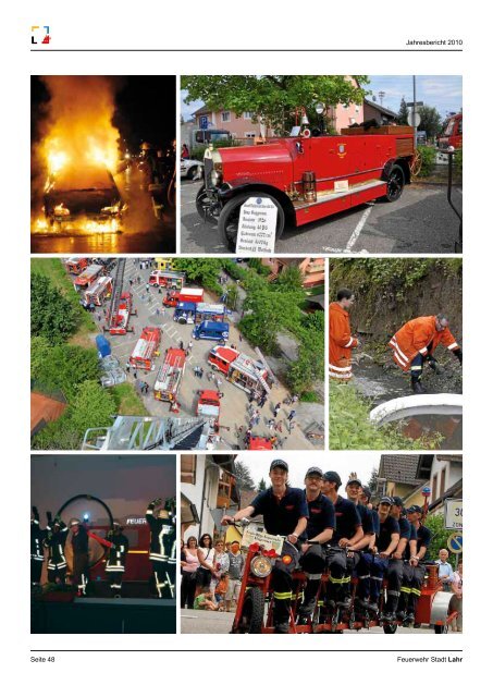 Feuerw ehr Stadt Lahr Jahresbericht 2010 -  Feuerwehr Lahr