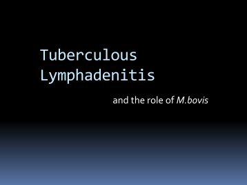 Tuberculous Lymphadenitis - New England TB Consortium