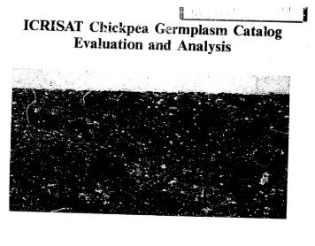 ICRISAT Chickpea Germplasm Catalo