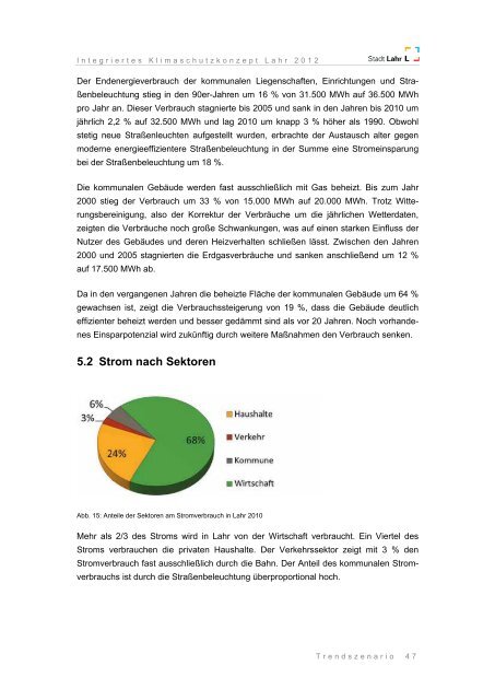 Integriertes Klimaschutzkonzept Lahr 2012 - Endbericht - Stadt Lahr