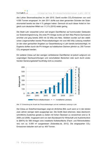 Integriertes Klimaschutzkonzept Lahr 2012 - Endbericht - Stadt Lahr