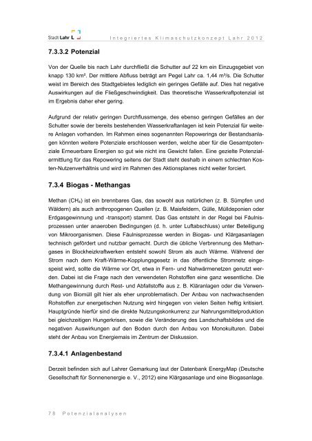 Integriertes Klimaschutzkonzept Lahr 2012 - Endbericht - Stadt Lahr