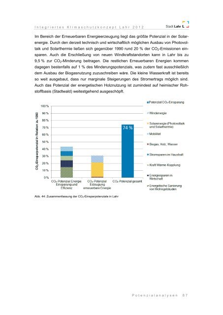 Integriertes Klimaschutzkonzept Lahr 2012 - Endbericht - Stadt Lahr