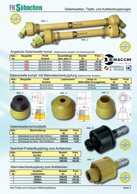 Aufsteckgabel 1 3/8 6Z Ø22mm mit Schiebestift Ersatzteil