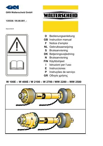 D Bedienungsanleitung GB Instruction manual F Notice d'emploi NL ...