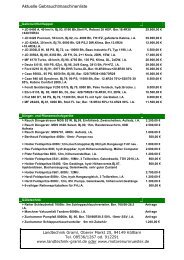 Aktuelle Gebrauchtmaschinenliste - Landtechnik Graml